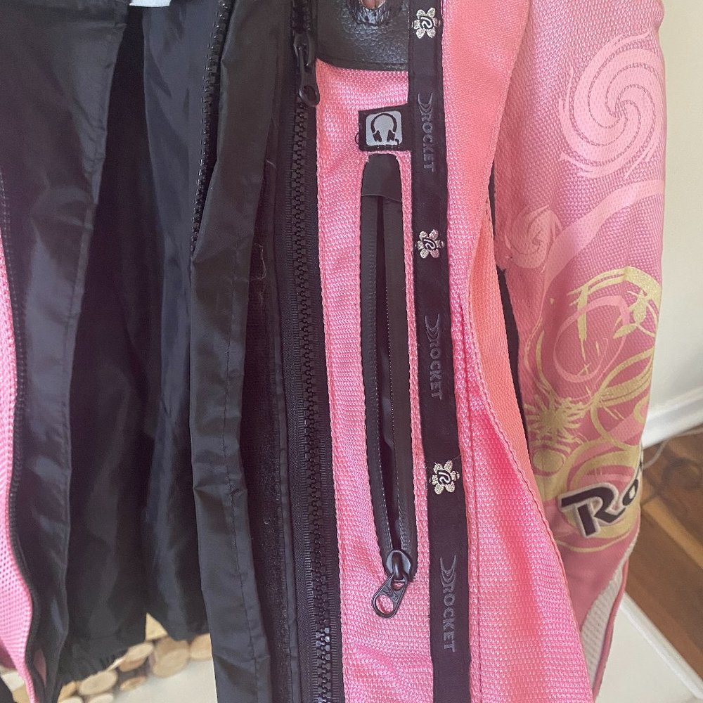 Women's Motorcycle Riding Matching Pink Set - Picture 12 of 13